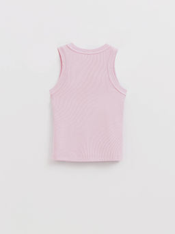 CONTE Базовый топ из вискозы в рубчик без рукавов LD 2846 pink diamond - Conte elegant фото 6