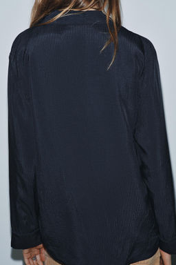 FLUID SHIRT WITH POCKET ZW COLLECTION - Zara фото 3