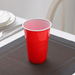 Цена за 100 шт. Стакан одноразовый Факел Экстра, 500 мл, цвет красно-белый - Simaland фото 3