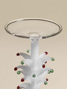 Бокал для вина SL-Home «Ёлочный», 370 мл, 8.5×20.8 см, стекло, прозрачный, розовый