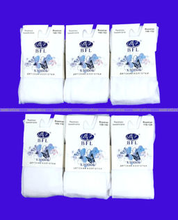 Цена за 12 шт. Колготки детские белые гладкие