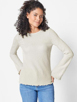 Женский жаккардовый лонгслив ESMARA  фото 11