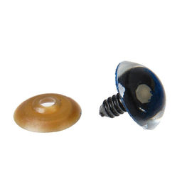 Глаза винтовые с заглушками, Блёстки набор 24 шт, размер 1 шт: 2 см, цвет синий - Школа талантов фото 2