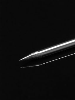 Основа Брошь-игла L= 7.5 см, площадка 1 см (набор 5 шт.), цвет серебро