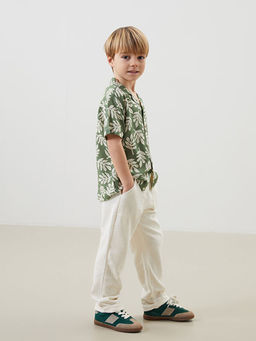 Resort Yaka Bask?l? Erkek ?ocuk G?mlek