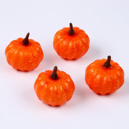 Фигурка для поделок и декора «Тыква», набор 4 шт., размер 1 шт. — 4.5×4.5×5 см, цвет оранжевый