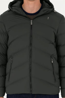 Мужская кожаная куртка цвета хаки Неожиданная скидка в корзине - U.s. polo assn фото 13