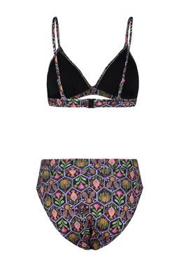 TRENDYOLMILLA Cicek Desenli Ucgen Yuksek Bel High Leg Hipster Bikini Tak?m? TBESS22BT0016  фото 20