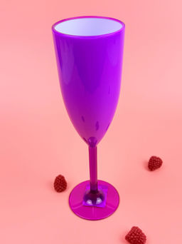 Цена за 2 шт. Фужер для шампанского 180мл пластиковый (цвет микс) OLS-179-4