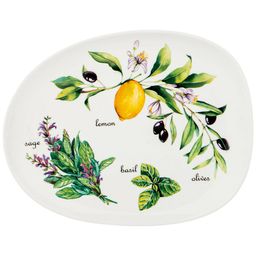 ТАРЕЛКА ЗАКУСОЧНАЯ LEFARD СЕКРЕТНЫЕ ИНГРЕДИЕНТЫ 22*17,5*2 СМ