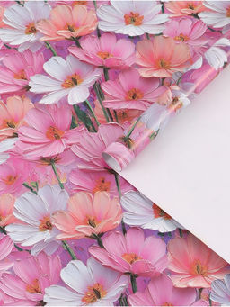 Цена за 10 шт. Бумага упаковочная глянцевая «Цветы», 50 × 70 см