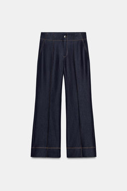 BOOTCUT TROUSERS WITH CONTRAST TOPSTITCHING - Zara фото 6