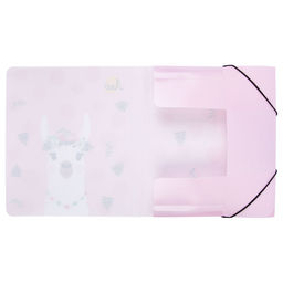 Лео Учись Папка на резинке A5 LRF-07 450 мкм 25 мм песок 6 шт. 01-Лама