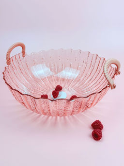 Ваза для фруктов с ручками 27см (пластик) цвет микс OLS-033А-49