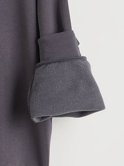 Kuromi Bask?l? K?z ?ocuk Kal?n Sweatshirt