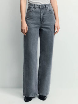 Джинсы wide leg с высокой посадкой / Zarina  фото 2