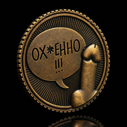 Цена за 2 шт. Монета выбора сувенир 18+ «Всё ху*ня - Ох*енно», d=2.5 см