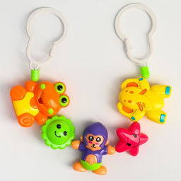 Растяжка на коляску/кроватку Дружба, 3 игрушки, цвет МИКС, Крошка Я