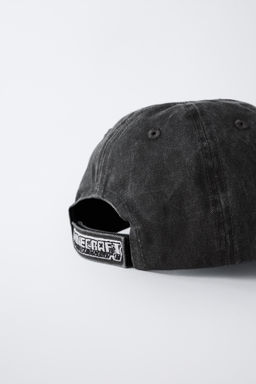 6-14 YEARS/ WASHED EFFECT CAP WITH MINECRAFT MOJANG AB. EMBROIDERY - Zara фото 3