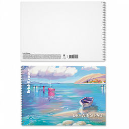 Цена за 2 шт. Альбом для рисования с пластиковой обложкой на спирали ErichKrause Art Spirit, А4, 30 листов фото 2