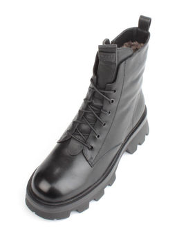 04-M3-2170 BLACK Ботинки зимние женские (натуральная кожа, натуральный мех)