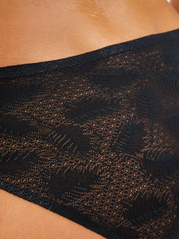 Бесшовные трусы слипы кружевные Lingeamo черный ВР-07 (7)  фото 6