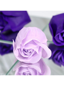 Цена за 2 шт. Мыльные розы, фиолетовые и белые, набор 4 шт. - SB BEAUTY фото 8