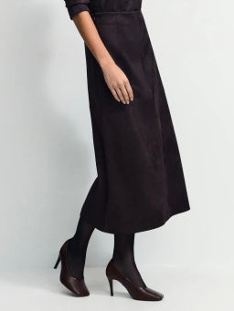Юбка миди из искусственной замши / Zarina