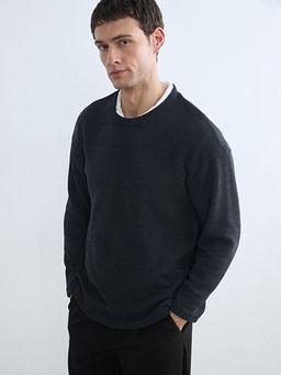 Bisiklet Yaka Erkek Triko Kazak