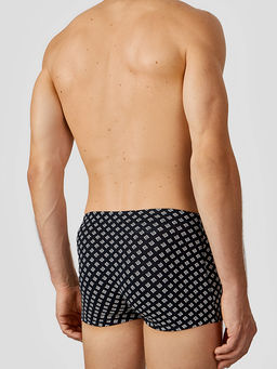 Цена за 2 штуки! Трусы боксеры мужские черные с узором - Mark formelle фото 6