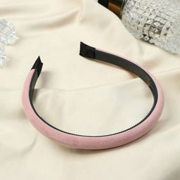 Цена за 6 шт. Ободок для волос «Августина», структура, 1 см, МИКС