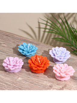 Цена за 2шт. Свеча Цветок, 5?5?2 см, соевый воск, МИКС