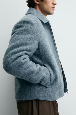 QUILTED OVERSHIRT WITH ZIP