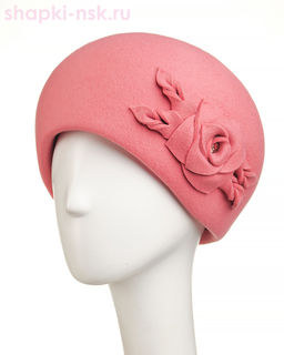 Булавка-роза шерсть Шляпа женская (56-58)