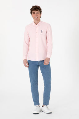 Erkek A__k Pembe Uzun Kollu Basic G_mlek Sepette S_rpriz _ndirim - U.s. polo assn фото 4