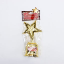 Кубок Самый лучший, наградная фигура звезда, золото, пластик, 16?8.5?6 см