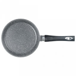 Сковорода блинная с тефлоновым покрытием д22см "Графит", h2см, s0,3см, ручка из термостойкого пластика (Россия)