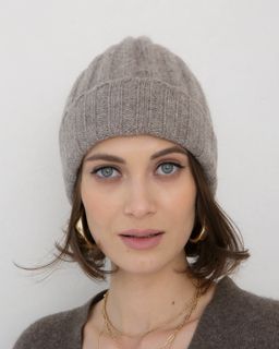 Шапка из шерсти 0179С серая