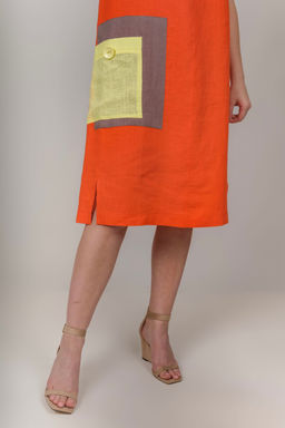 Платье 100% лен