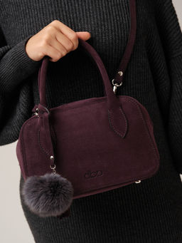 Замшевая сумка Polly DBR 31348 сливовый  фото 7