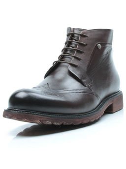 01-H9053-B1-SW5 BROWN Ботинки демисезонные мужские (натуральная кожа) - Фабричный китай фото 5