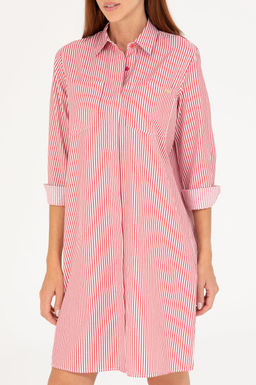 U. S. Polo Assn Женское красное тканое платье - U.s. polo assn фото 6