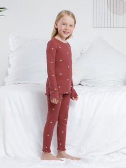 К 1618/шоколадный десерт,сердечки пижама дет