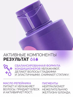 Blond explosion Бальзам оттеночный эффект жемчужный блонд Concept 300 мл  фото 15