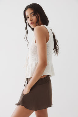 Pantal?n corto vaporoso con cord?n de ajuste - H&m фото 8