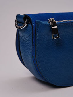 Сумка замшевая Azaro 31032 синяя гуашь