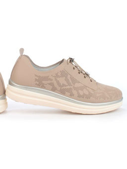 05-PDL206-1 BEIGE/BROWN Кроссовки женские (натуральная кожа) - Фабричный китай фото 13