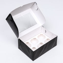 Упаковка на 6 капкейков с окном, Лучшему мужчине, 25?17?10 см