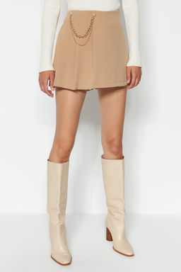 TRENDYOLMILLA Lila Zincir ve Pile Detayl? Dokuma Sort Etek TWOAW23SR00041 фото 11