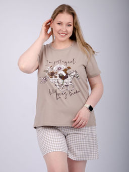 Пижама "Вивианна" шорты, трикотаж